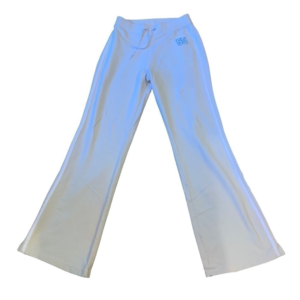 SIDEOUT Cream Bootleg Pants Y2K size XL/16